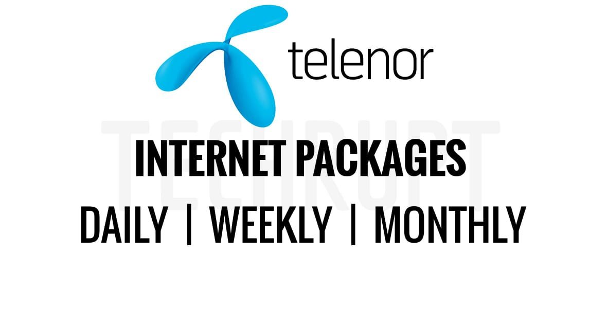 Telenor Internet Packages Daily, Weekly & Monthly