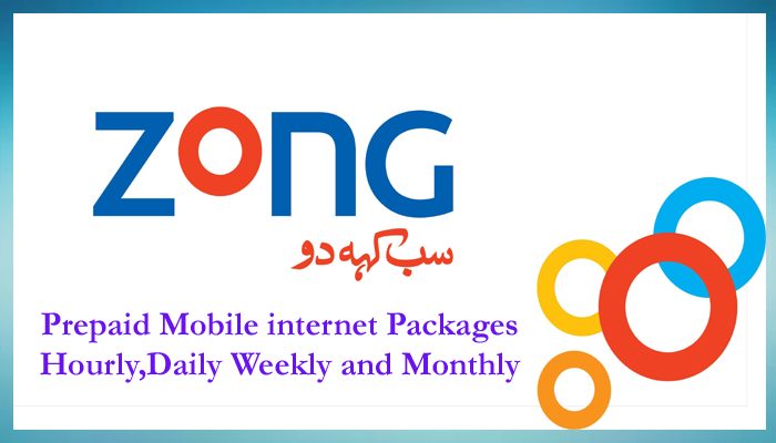 Zong Internet Packages Daily, Weekly & Monthly